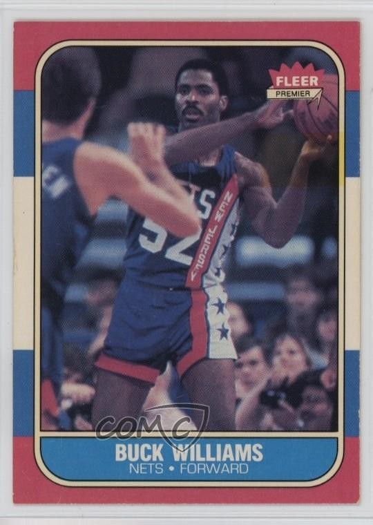 1986-87 Fleer Buck Williams #123 0o9s