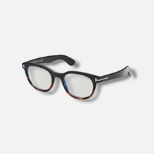Tom Ford Mens Ft5807-b Brown Blue-light Block Glasses 50-21-145