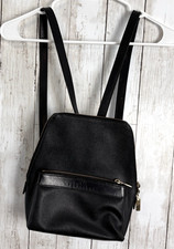 Trussardi Mini Zaino Donna Pelle Borsa Nero Cerniera Italia Ciottolato
