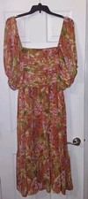 Lauren Conrad Women's Floral Dress Size 3X Multi Color