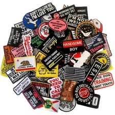 Unique 50-Piece Embroidered Patch Assortment