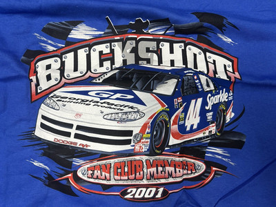 Vintage NASCAR Buckshot Jones Shirt - Mens XXL - 2001 Buckshot Jones Fan Club