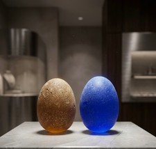 Rare Unearthed Enigmatic Stone Egg - Vintage Curiosity - Translucent Oddity
