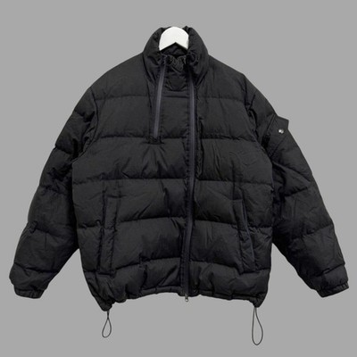 ACNE STUDIOS A/W 2019 Black Nylon Duck Down Double Zipper Puffer Jacket Sz L
