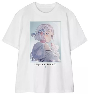 Arma Bianca Katsuragi Ririka White T-Shirt Men's L Gakuen Idolmaster Used