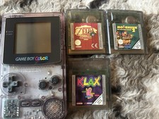Nintendo Game Boy Color Top Zustand  Mit 4 Spielen  Zelda , Klax , Moorhuhn 