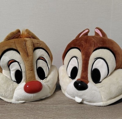 Chip and Dale set of 2 Pair Fan Cap Hat Headband Plush Tokyo Disney Resort Japan