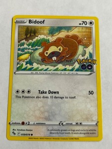 bidoof pokemon card price - XY Base Set - (Reverse Holo) variation to centering Bidoof (Peelable Ditto) 059 -