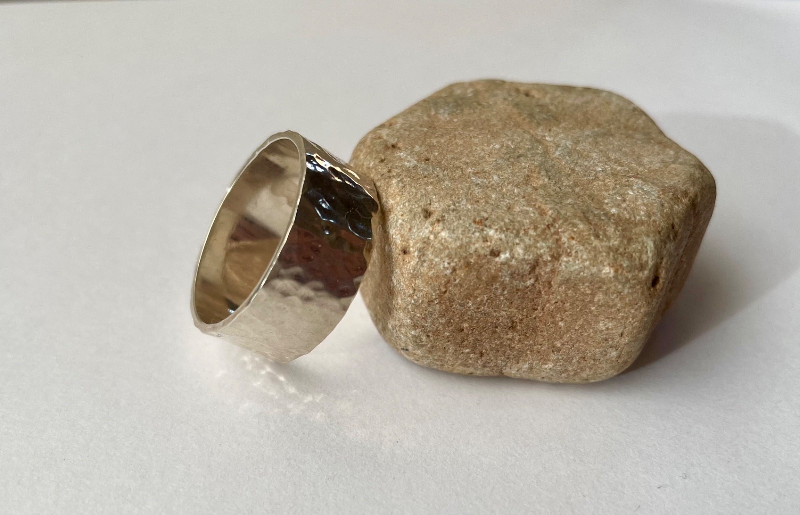 STERLING SILVER HANDCRAFTED RING WITH TEXTURE SIZ… - image 5