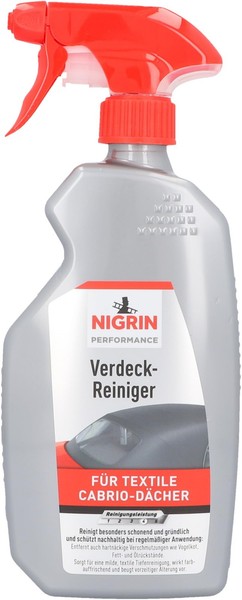 Nigrin Cabrio Verdeck Reiniger Entfernt Verschmutzungen 500 Ml Pflege Schutz-image