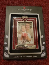 Harvey Lewis We Tied The Kno European Crystals Mini Picture Frame  Ornament 
