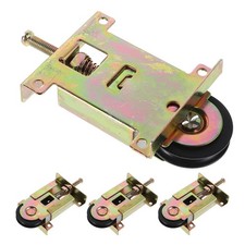 4pcs Closet Door Roller Metal Sliding Wheels For Wardrobe Cabinet Doors