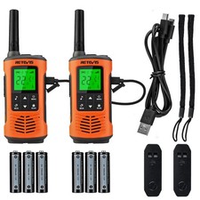 Retevis RT45P Waterproof Walkie Talkies, IP67 Long Range Two Way Radio Orange