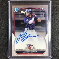 2023 Bowman Chrome MLB JUAN BENJAMIN 1st Bowman Prospect Auto Base #JBN