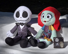 Nightmare Before Christmas Jack Skellington Sally 8" Plush Dolls New With Tags