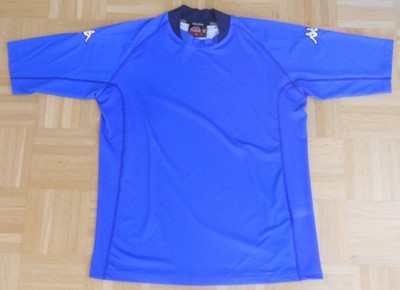 KAPPA Kombat 2001 Italien Herren-Shirt Trikot Laufshirt XXL azzurro techfit rom