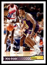 1992-93 Upper Deck Mike Brown Utah Jazz #118