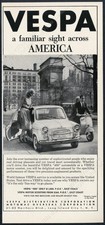 1960 Vespa Scooter Moped 400 Car Photo Vintage Print Ad