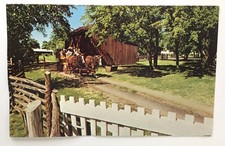 Johnson City Texas TX, Boyhood Home Barn President Lyndon B. Johnson Postcard