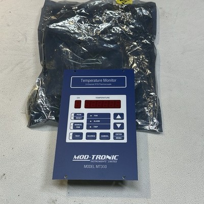 New Mod Tronic Temperature Monitor 3- Channel RTD/Thermocouple Model Mt300