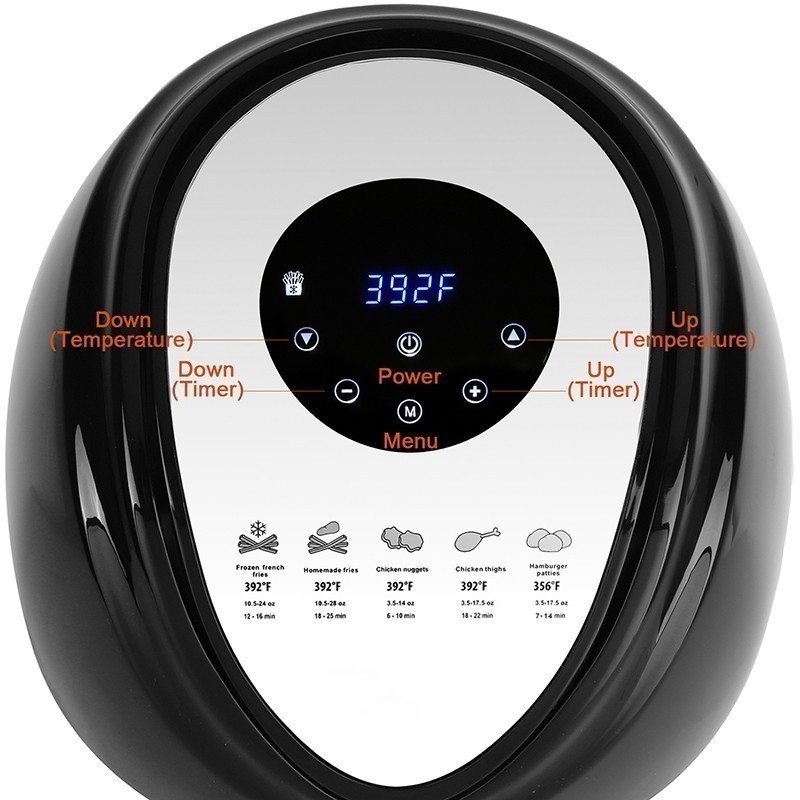 6.8QT 7-in-1 Electric Air Fryer Hot Oven Oilless Cooker Time/Temp Control 1800W