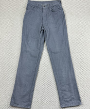 Vtg Calvin Klein Jeans Fits Men 31x35 Gray Straight Leg 80s USA Made Scovill