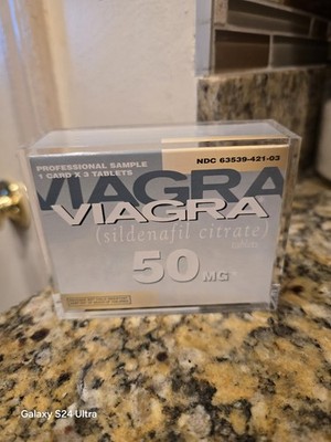 Vintage Viagra Paperweight Gag Gift Pfizer Drug Rep Promo 
