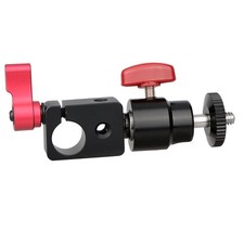 Camera 15mm Rod Clamp Adapter Articulated Mini Ball Head 1/420 Screw