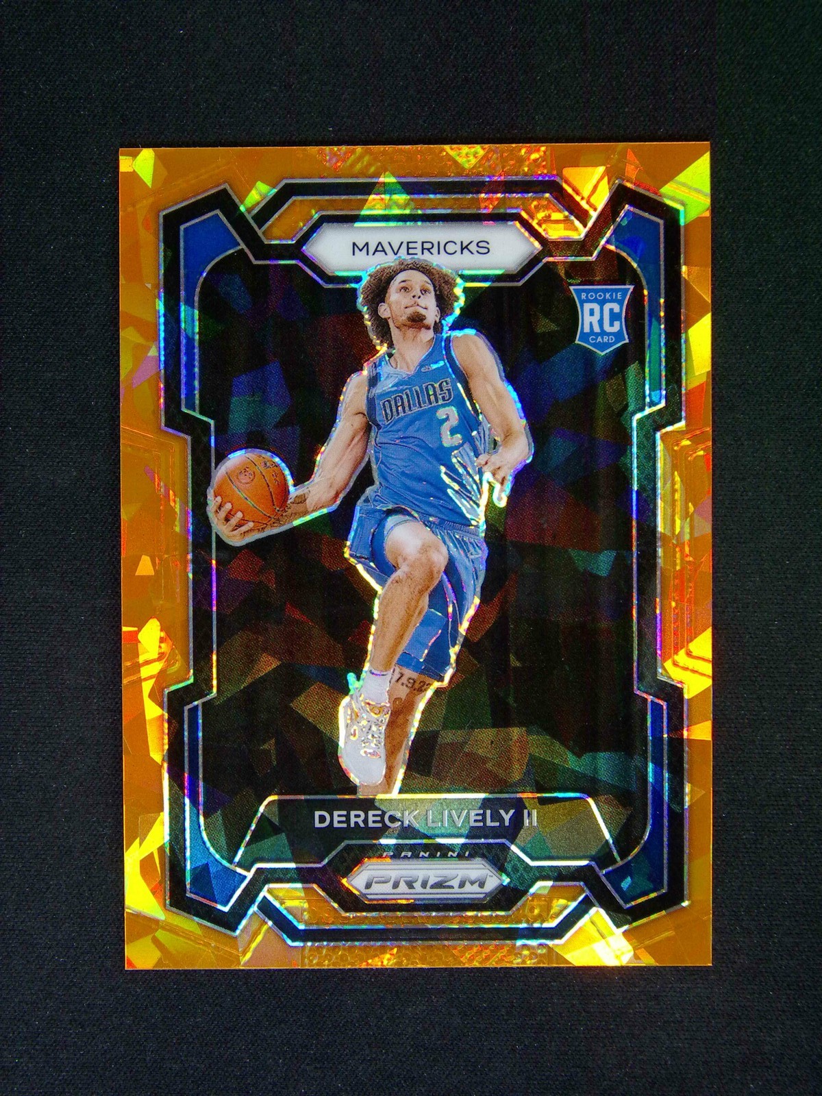 2023-24 Panini Prizm Dereck Lively II #163 RC Rookie Orange Ice