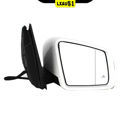 Right 10+10 Pins White Mirror Heated Blind Spot For Mercedes-Benz W166 2012-2015
