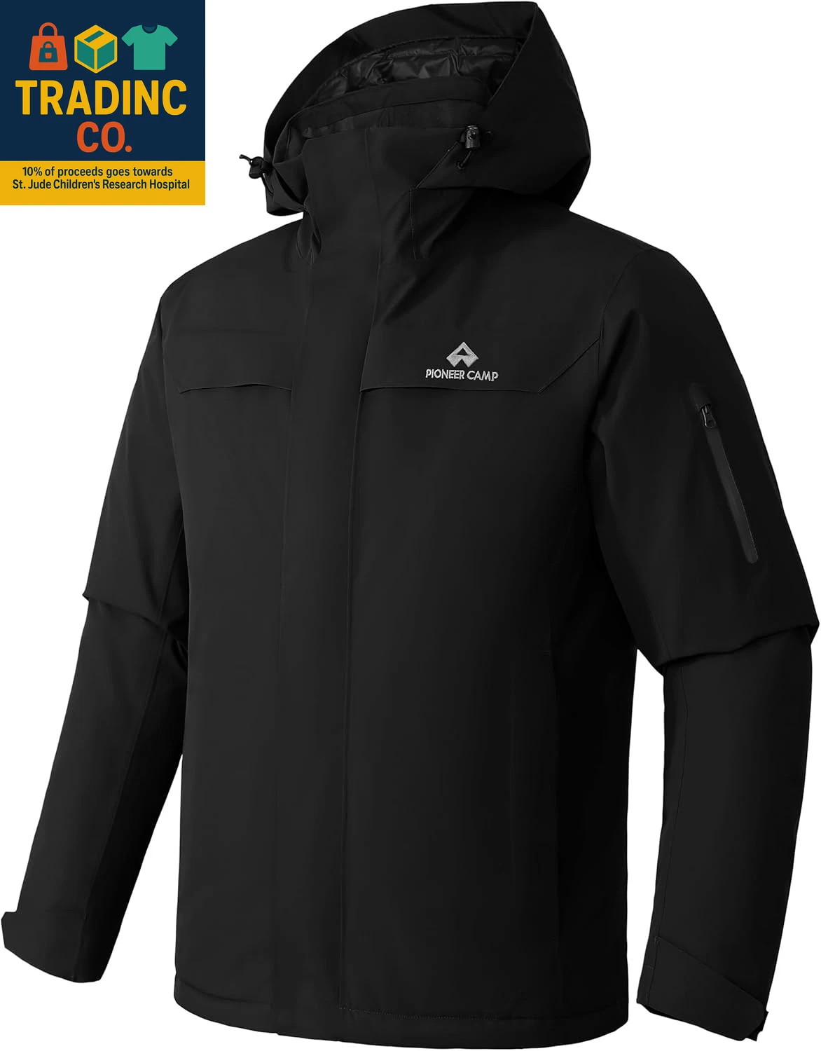 Men's Insulated Waterproof Ski Jacket for Winter Sports