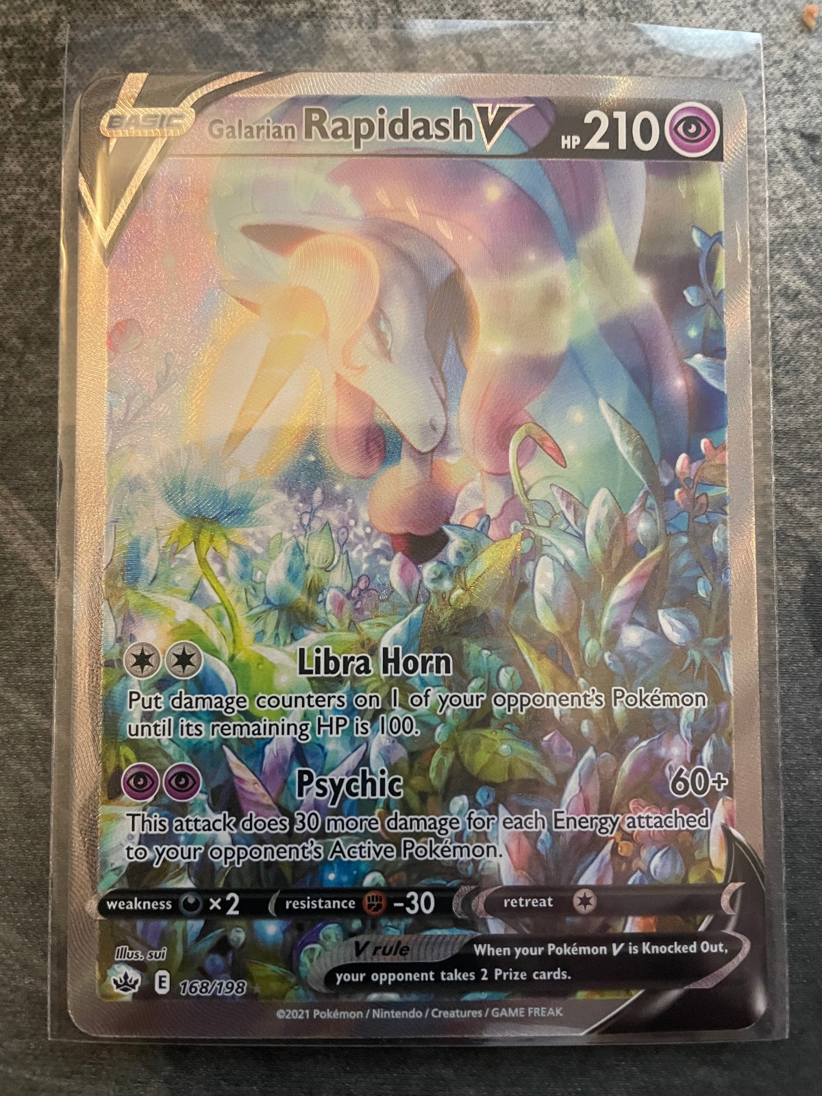 Galarian Rapidash V (Alternate Full Art) - SWSH06: Chilling Reign 168/198 NM