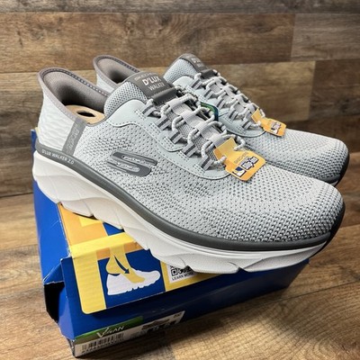 Skechers Men's D'Lux Walker 2.0 Rezinate Sneakers Charcoal/Gray