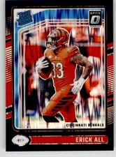Erick All Jr. 2024 Donruss Optic Purple Shock 233 Cincinnati Bengals Rookie
