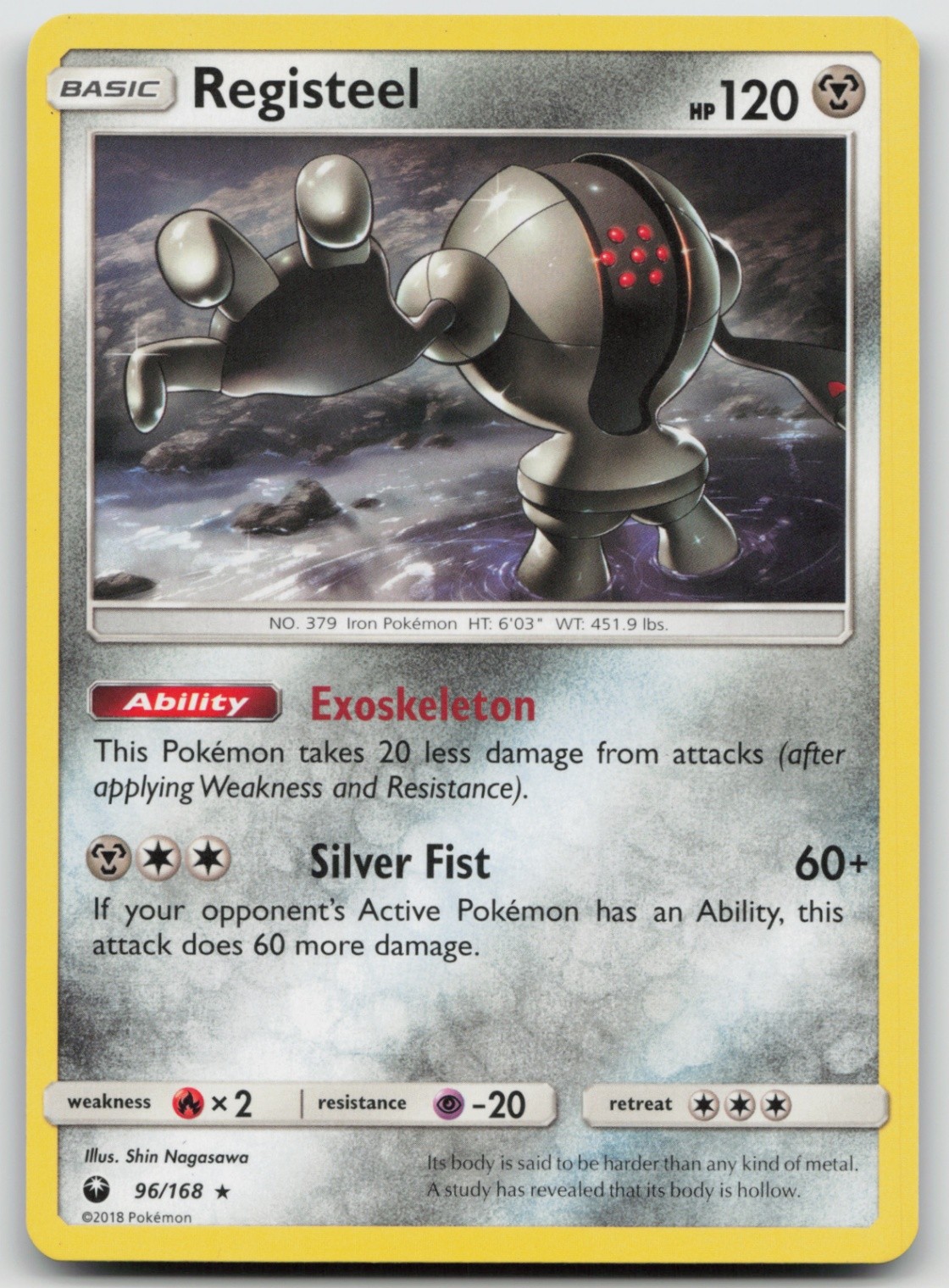 Registeel 96/168 SM - Celestial Storm Pokemon TCG Card