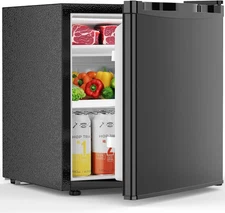 1.6 Cu.Ft Mini Fridge with Freezer, Compact Single Reversible Door Refrigerator,