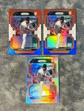 Camilo Doval 2022 Prizm Baseball Red White & Blue & Silver Holo Variation Prizm