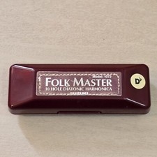Suzuki Folkmaster Standard 10-Hole Diatonic Harmonica Key Db Open Box