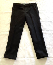 JIL SANDER FOR UNIQLO +J Wool Ankle Pants in Black Size 2 / W29.5
