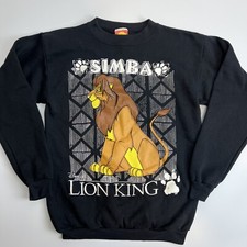 Vintage The Lion King Simba Graphic Pullover Sweatshirt Made USA Women  s Small