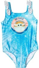 STARS WARS THE MANDALORIAN THE CHILD Toddler Girl Swimsuit 3T UPF 50 NWT NEW