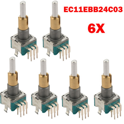 6x EC11EBB24C03 Dual Axis Encoder With Switch 30 Positioning Number 15 Pulse HOT