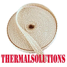 CLEARANCE - TAN EXHAUST HEAT HEADER WRAP ROLL 1" WIDE 50 FT LONG 1/8" THICK