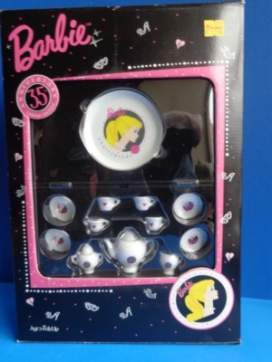 barbie 35th anniversary tea set