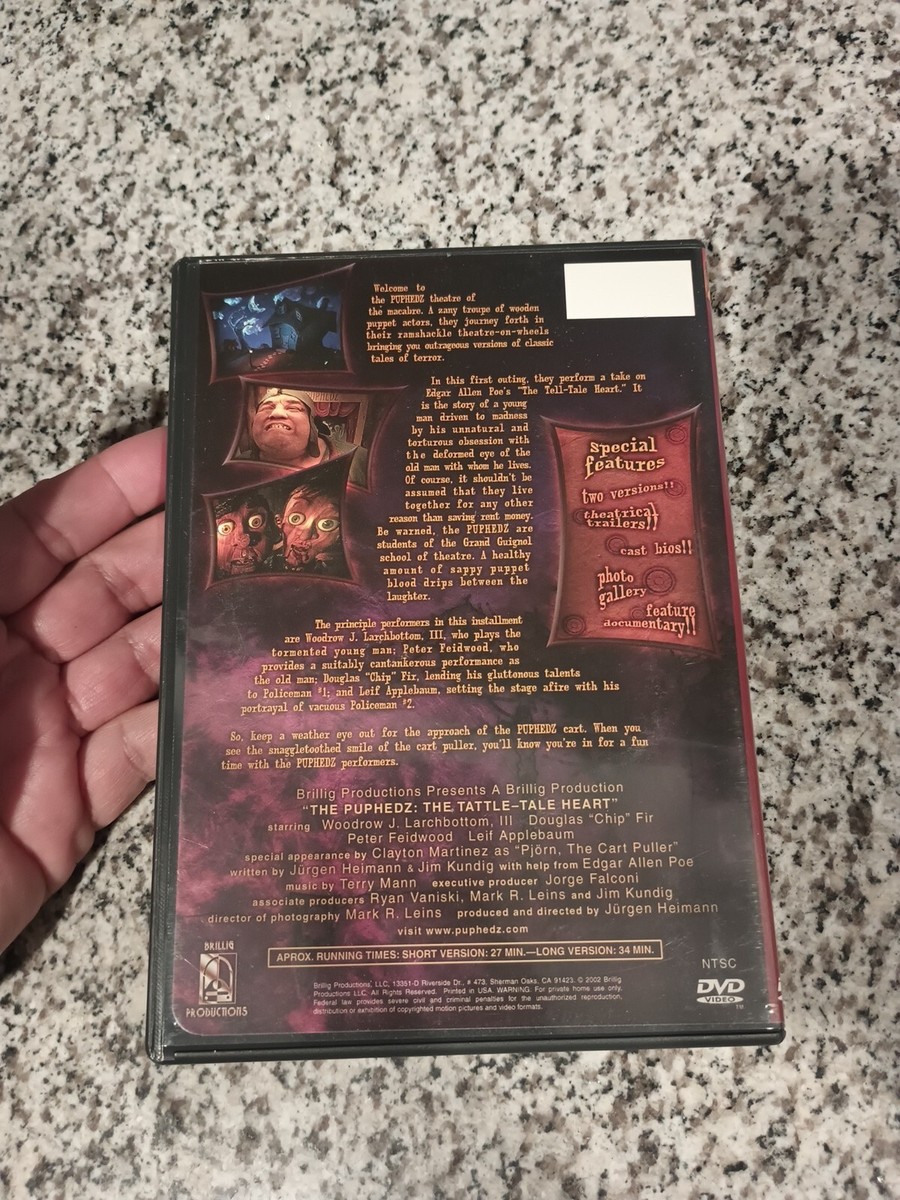 Puphedz: The Tattle-Tale Heart [DVD] - EXCELLENT Cond., Rare