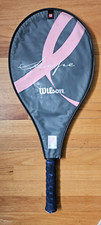 Wilson Hope Tennis Racquet 4 3/8" Needs New Grip Breast Cancer Awareness READ