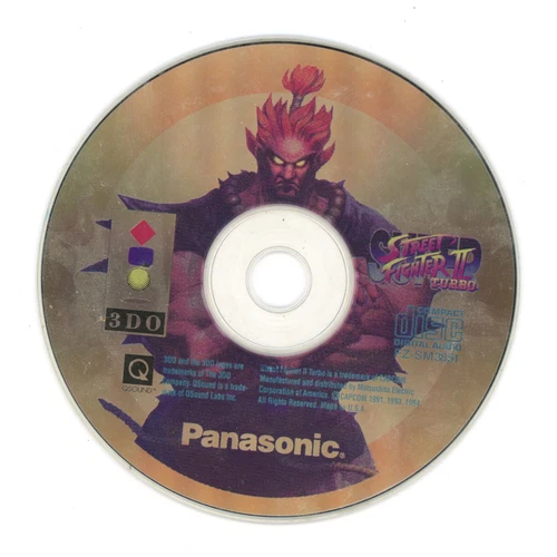 Super Street Fighter II Turbo Panasonic 3DO Disc Only - Untested - Cracked Disc