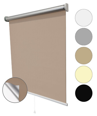 Thermo Springrollo Verdunkelung Sonnenschutz Verdunklungsrollo Fenster Rollo