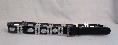 MARTINA MORI
Made In Italy Leather Studded Belt Martina Mori black leather studded belt O/S main image 3