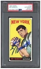 1965 Topps Joe Namath Signed Rookie Football Card #122 PSA/DNA 9 Certified HOF